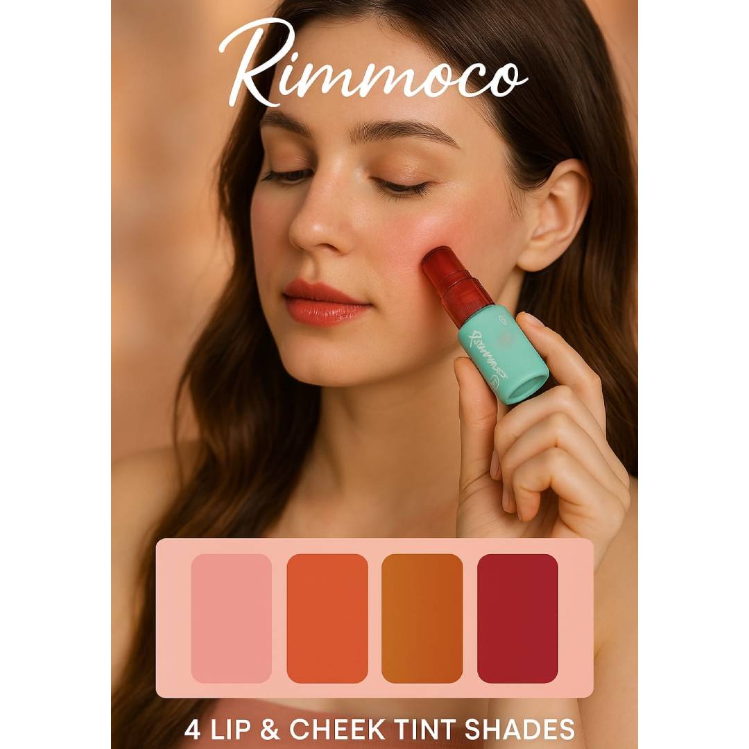 Rimocoo Lip And Cheek Tint Mousee Cheek And Lip Tint 4Pcs Set