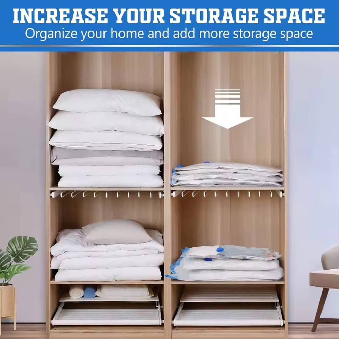 Vacuum Bag With Pump 5Pcs Set