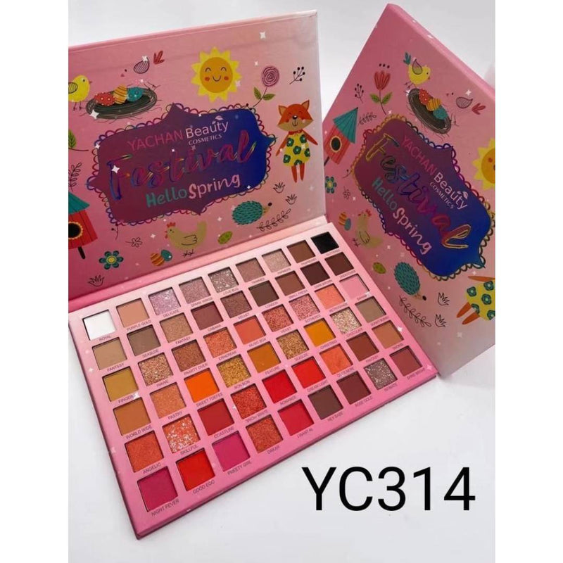 Yachan Beauty Festival Hello Spring 54 Colors Eyeshadow Palette