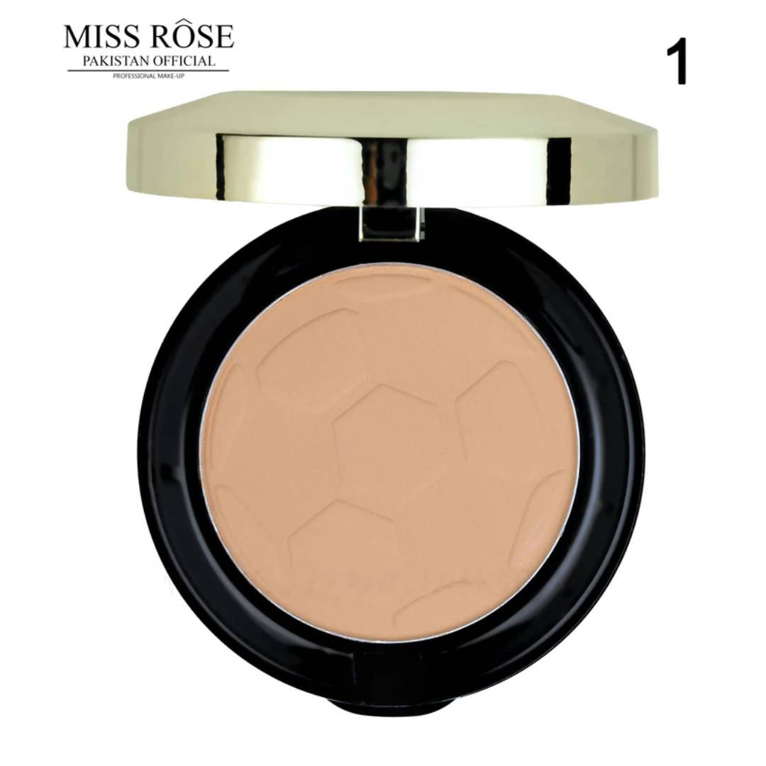 Miss Rose 2in1 Lucky Football Girl Double Compact Face Powder