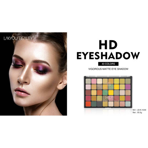 LAKYOU BEAUTY 40 Color HD Eyeshadow Vigorous Matte
