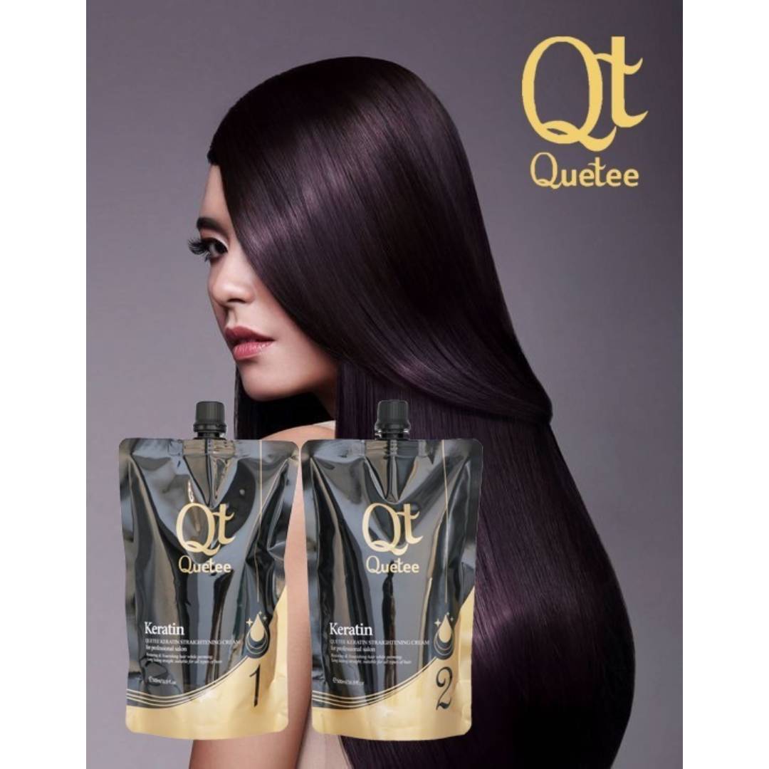 Quetee Professional White Keratin Complex Neutralizer Hair Rebounding Cream  2pcs Set