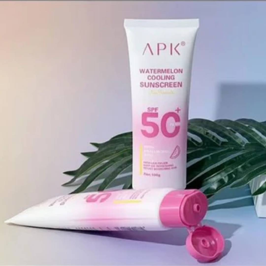APK Watermelon Cooling Sunscreen SPF 50+ Hydrating & UV Protection