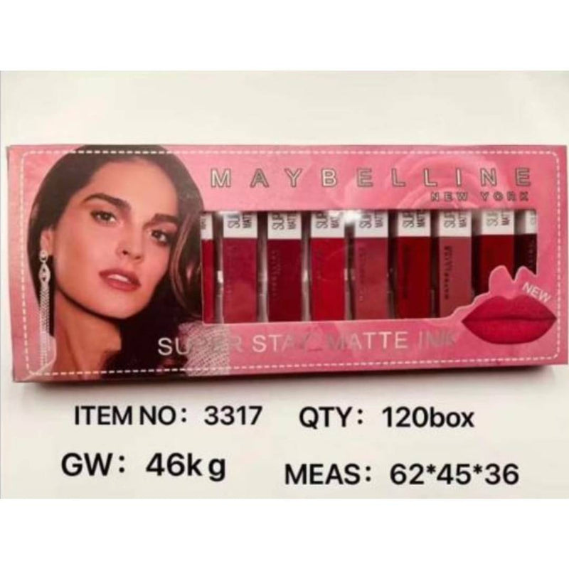Maybelline Super Stay Matte Ink Lip Gloss Pack of 12