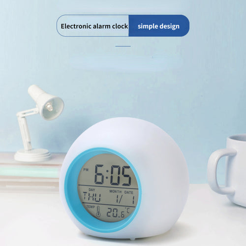Cute Digital Alarm Clock Night Glowing