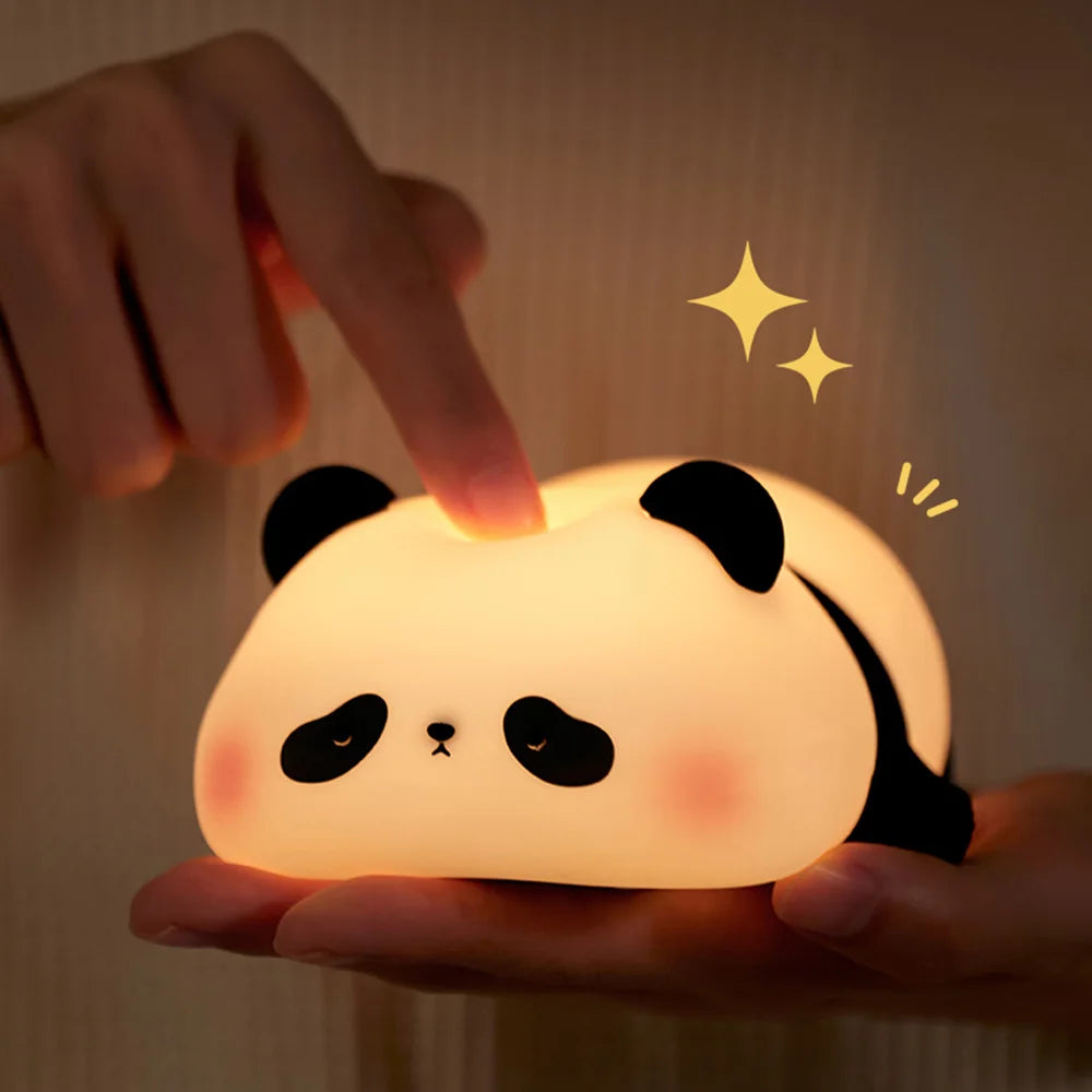 Cute Panda Silicon LED Lamp Light