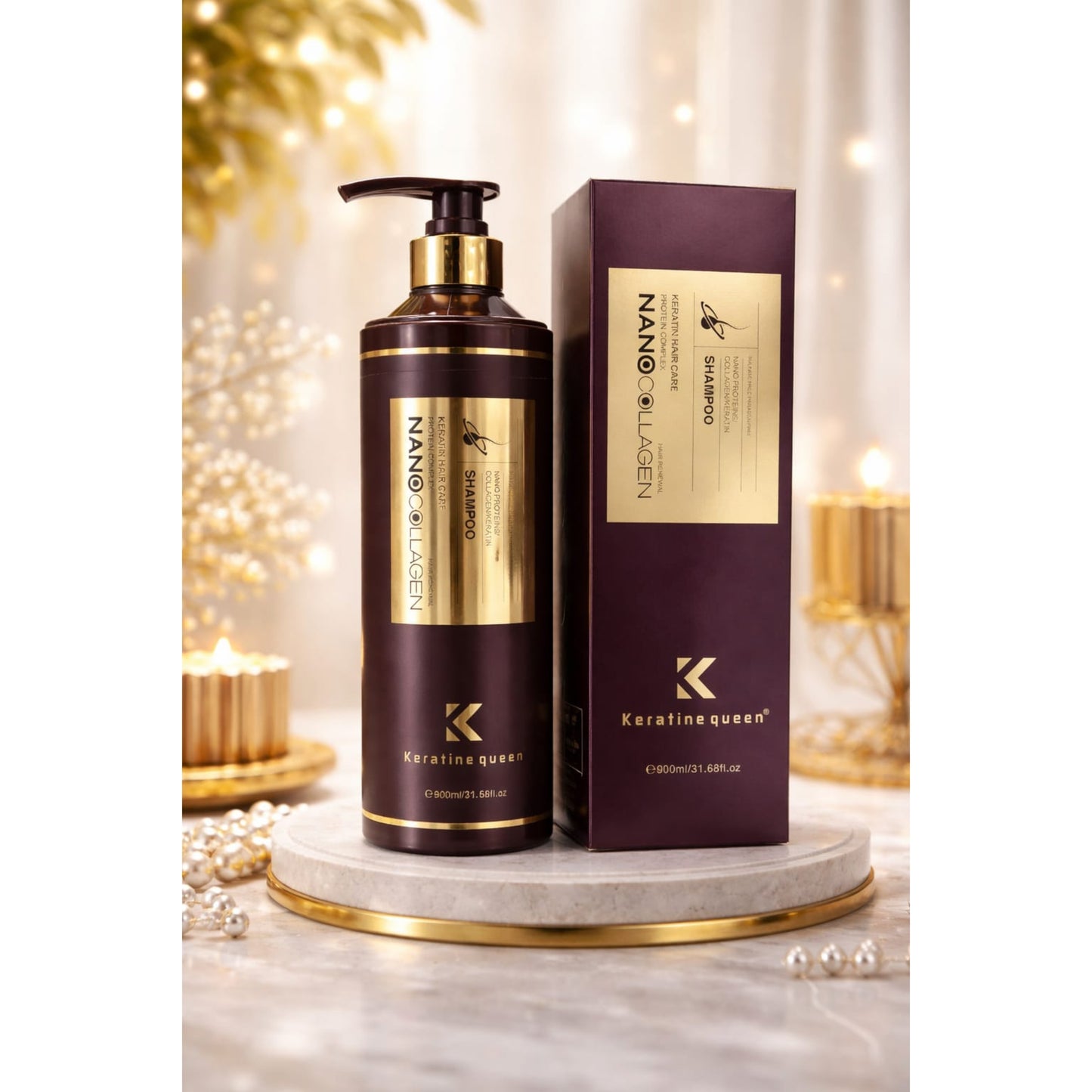 Keratine Queen Nano Proteins Collagen Hair Shampoo
