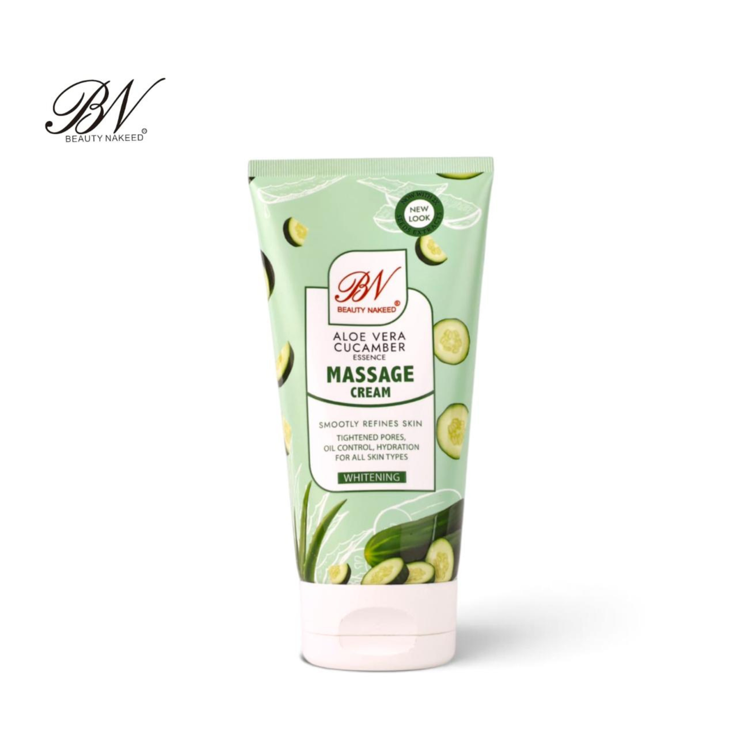 Beauty Nakeed Aloe Vera Cucumber Essence Massage Cream Hydrating & Skin Refining