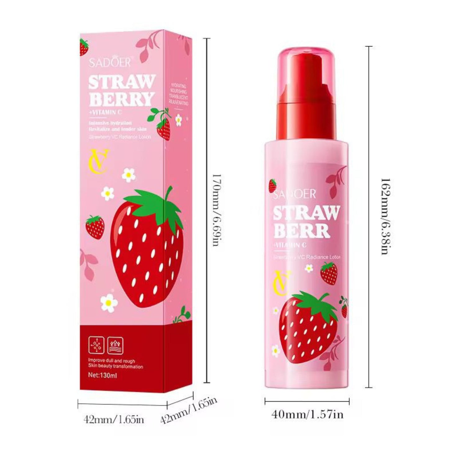Sadoer Strawberry VC Brightening Lotion Moisturizing