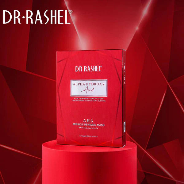 Dr Rashel Alpha Hydroxy Acid AHA Miracle Renewal Mask Sheets Pack of 5