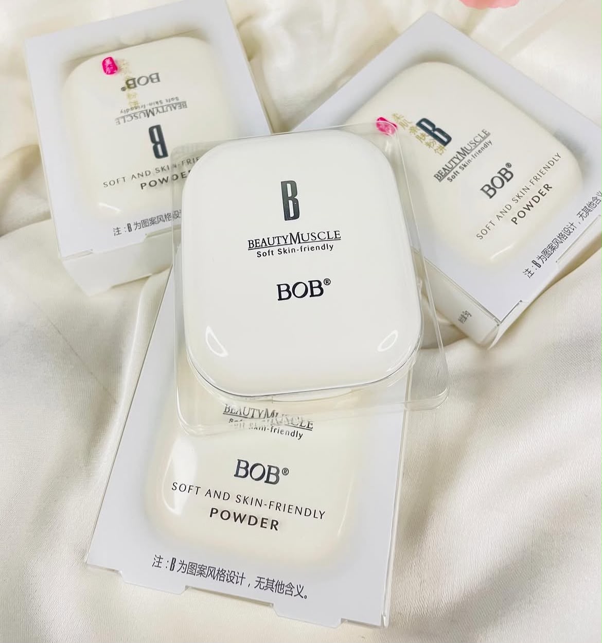 BOB Beauty Compact Powder Long Lasting Oil Control Makeup For Fair To Medium Skin Tone