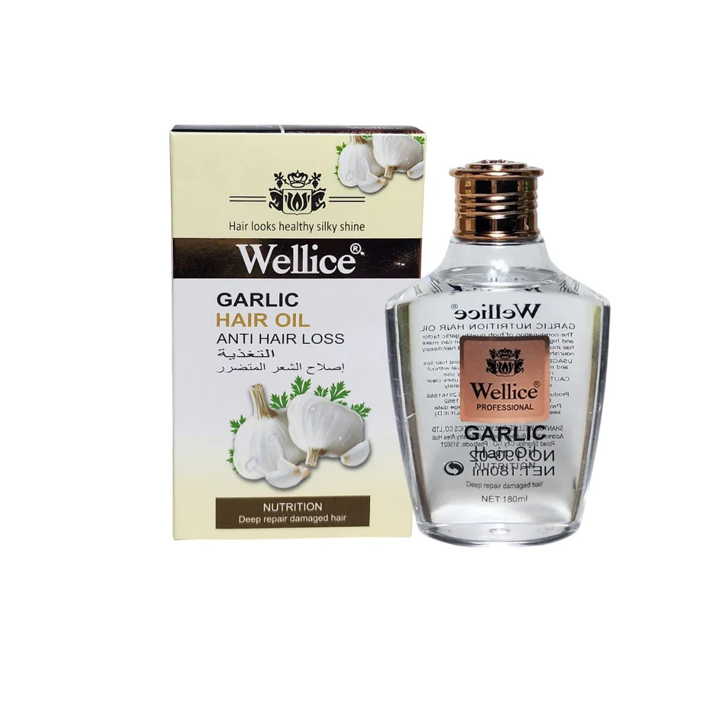 Wellice Premium Garlic Anti Hair Loss Hair Oil 180ml