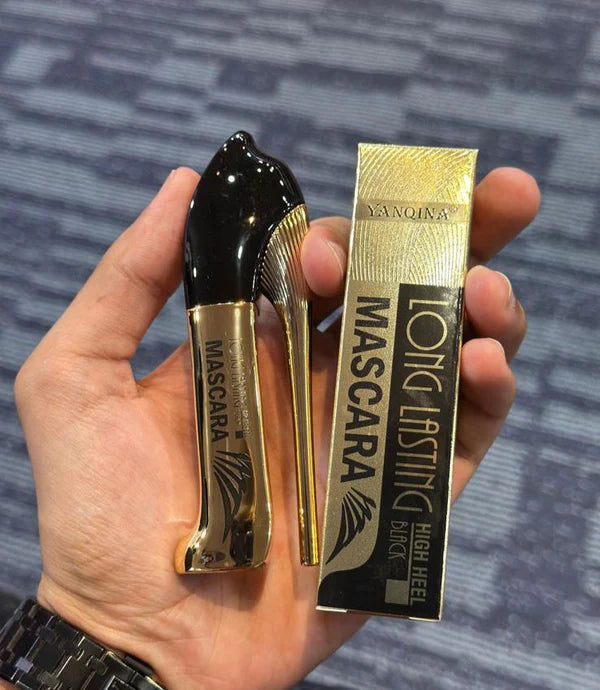 Yanqina High Heel Long Lasting Mascara Jet Black Volume & Curl