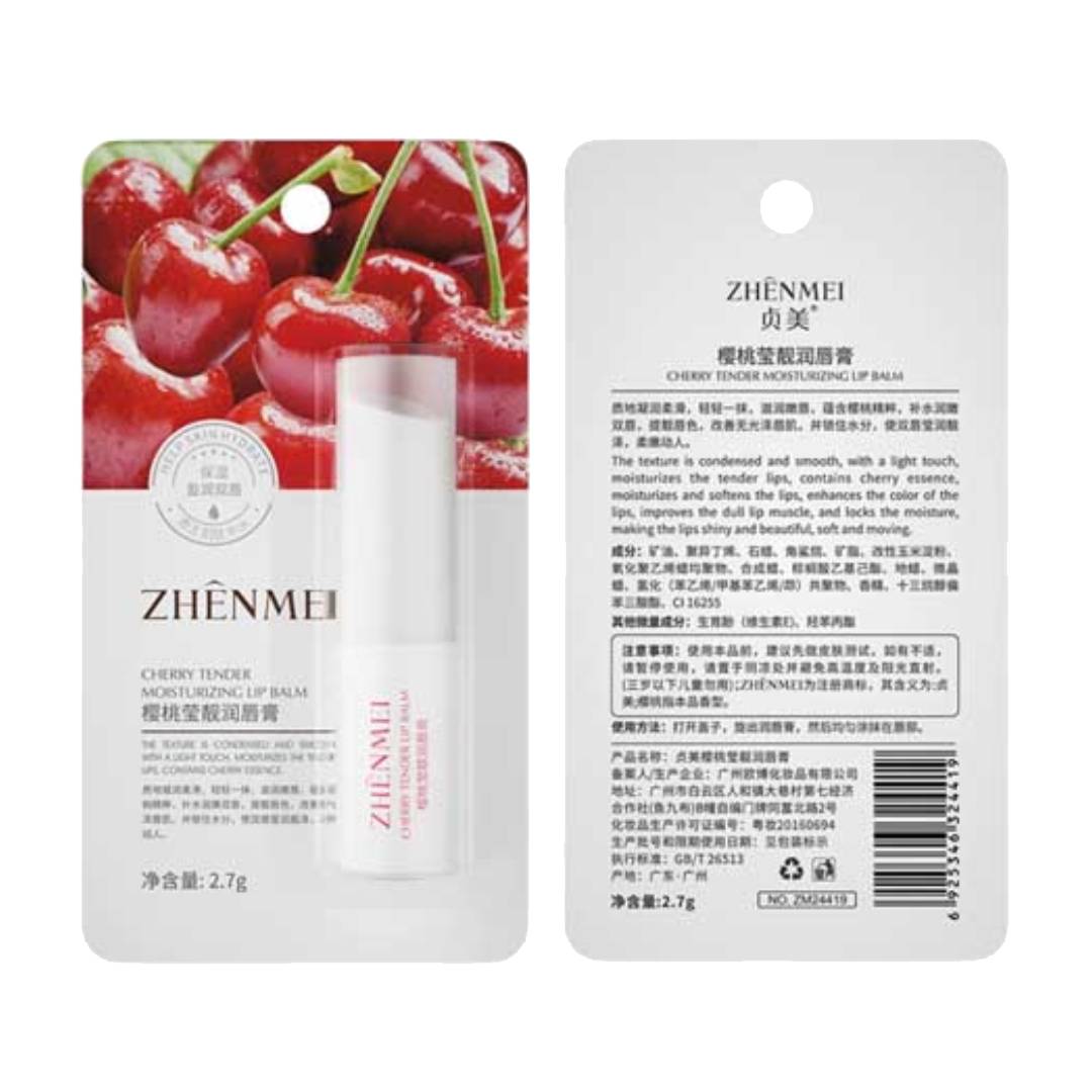 ZHENMEI Cherry Tender Moisturizing Lip Balm