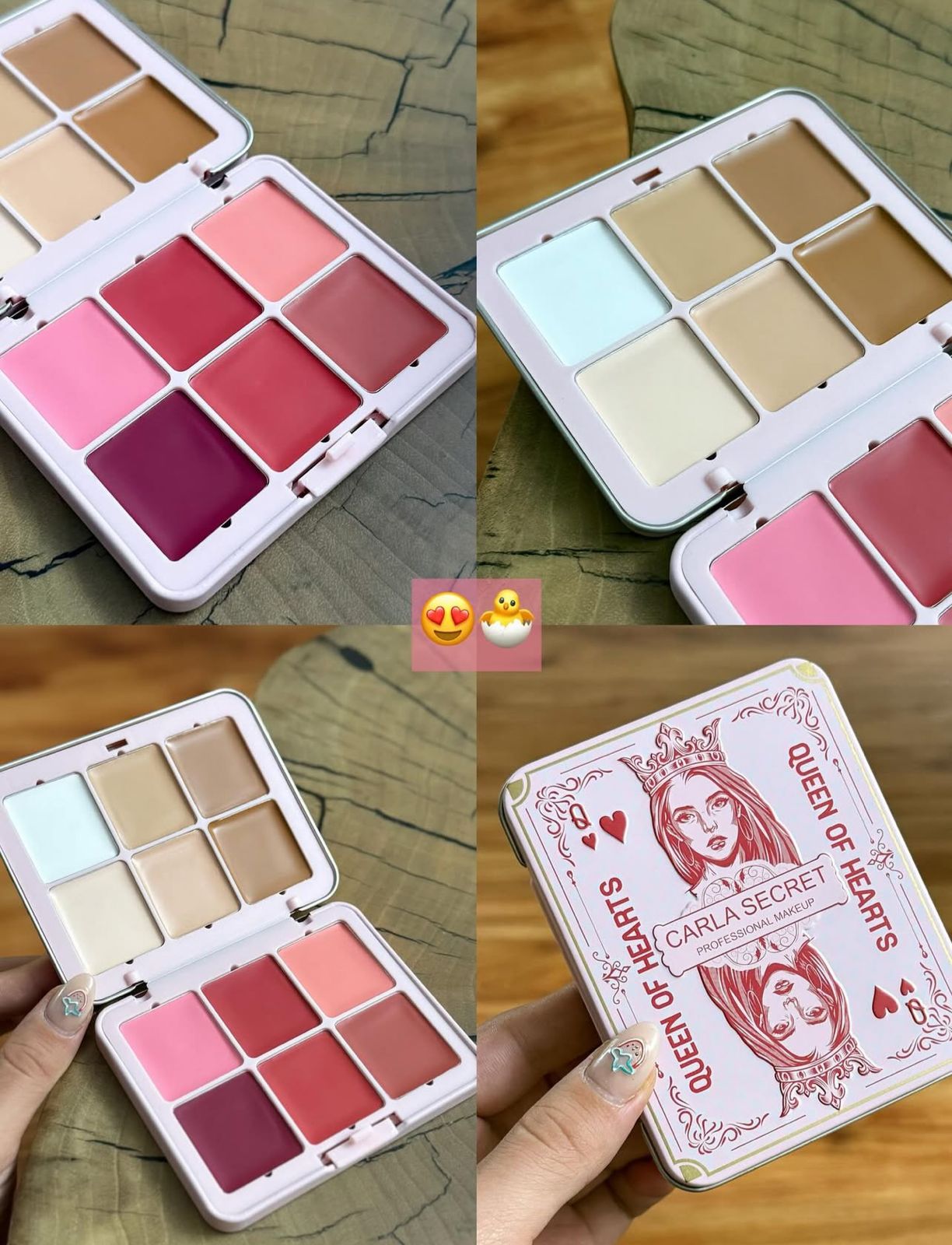 Queen Of Hear Carla Secret 12color Concealer Blush Multi-functional Makeup Palette
