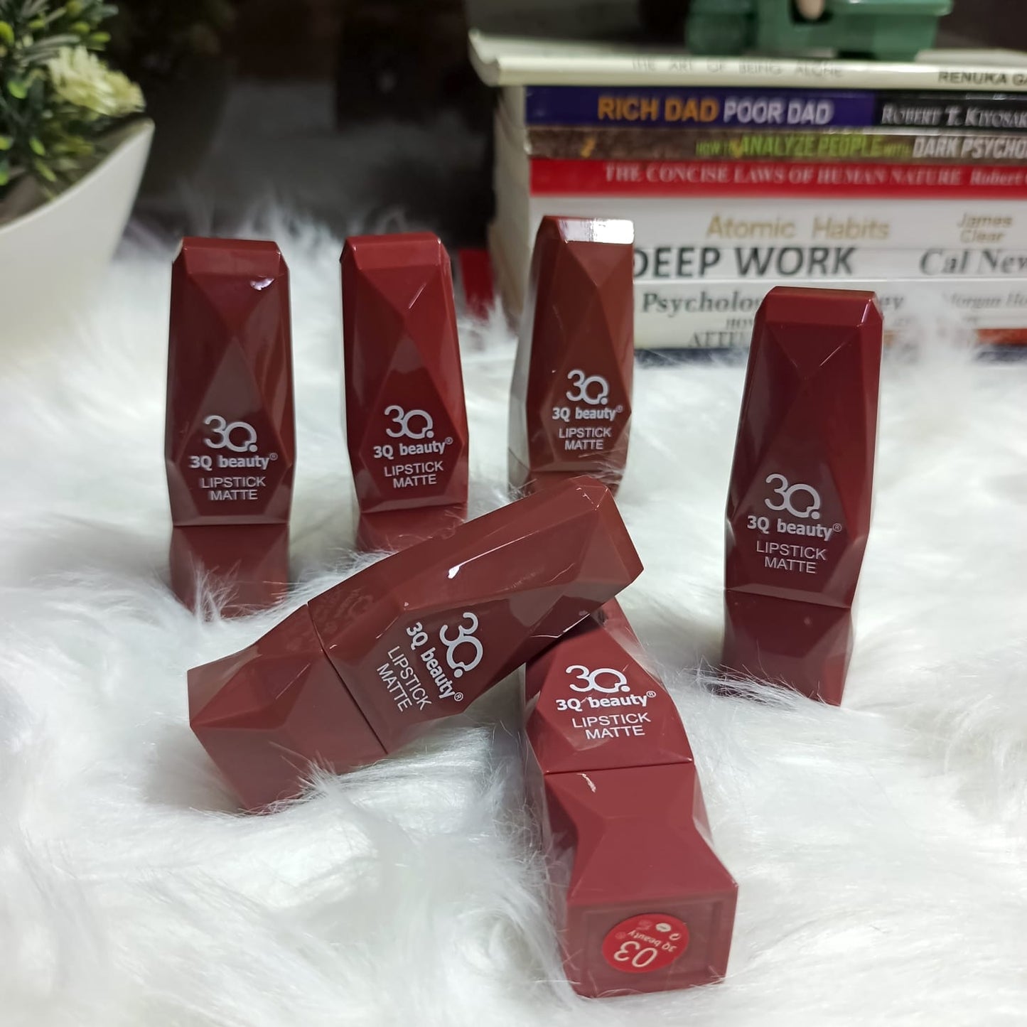 3Q High Coverage Matte Lipsticks Set (Nude Edition)