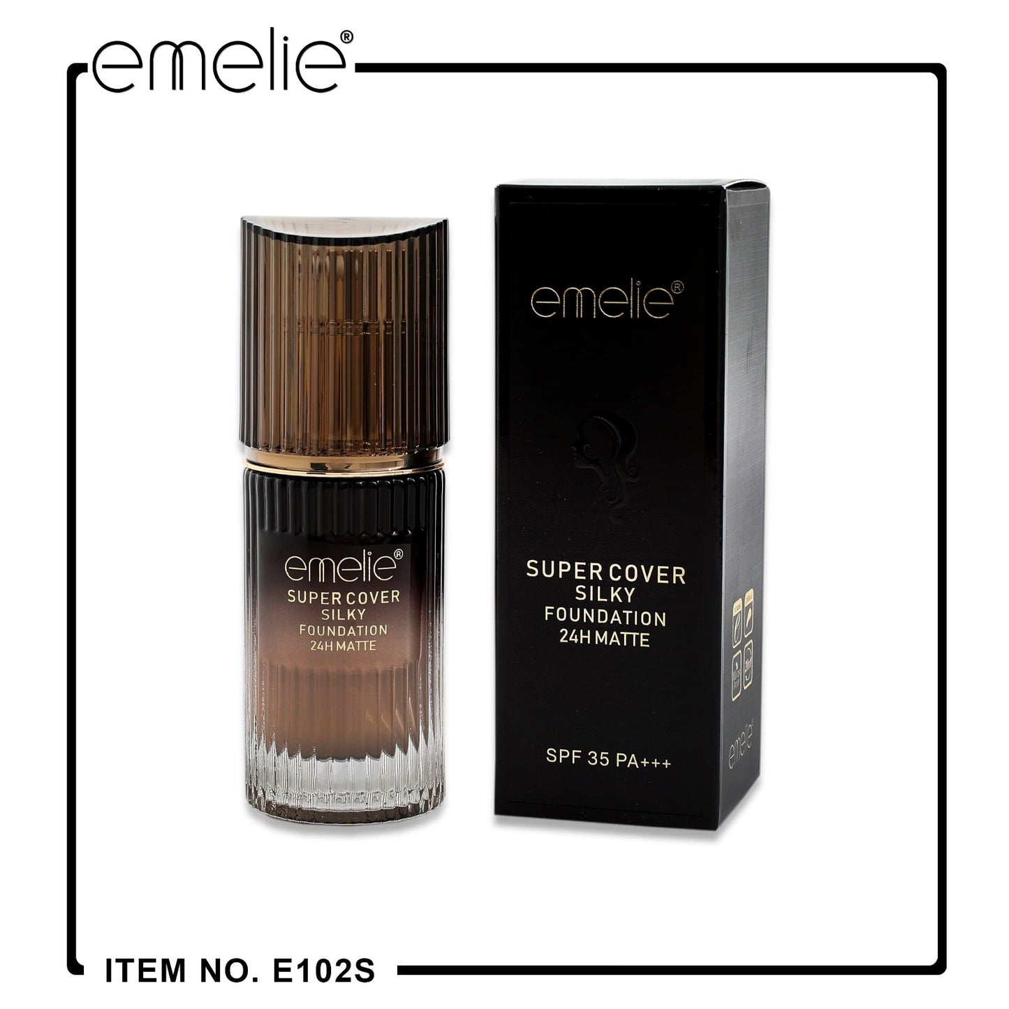 Emelie Super Cover Silky Foundation 24H Matte 40ml