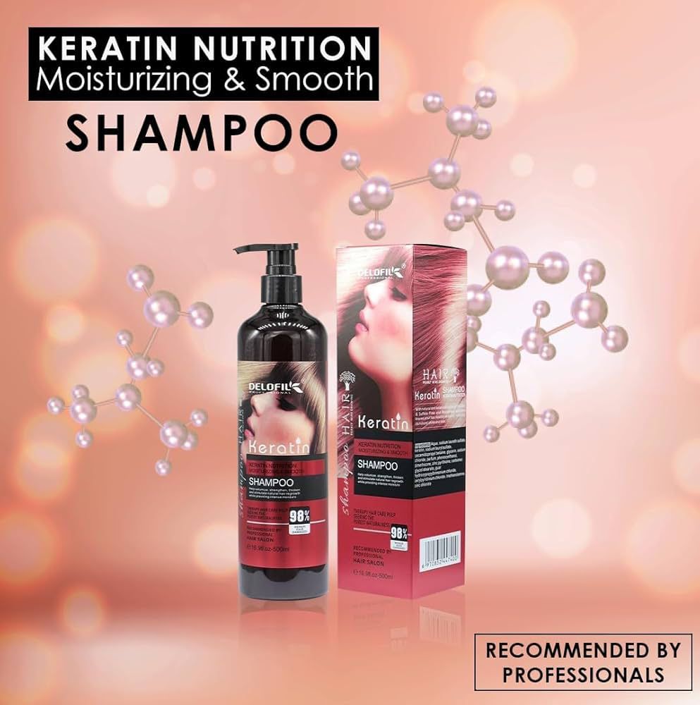 Keratin Nutrition Smooth Hair Shampoo For Hair Fall & Breakage 900ml