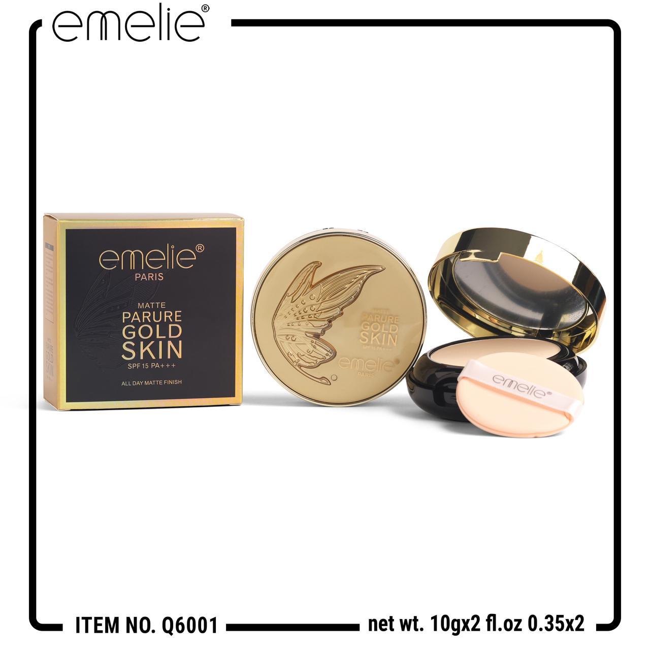 Emelie Matte Parure Gold Skin Compact Powder SPF 15 PA+++
