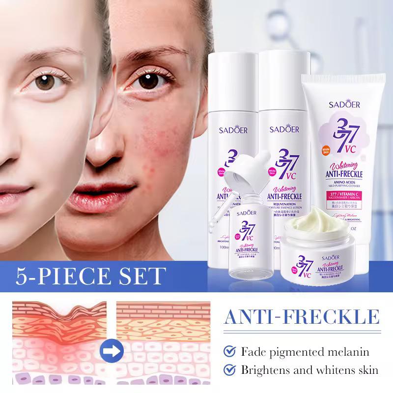 Sadoer Wrinkle Fading Anti-aging Deep Nourishing Skin Moisturizing Brightening Repairing Whitening and Skincare Set