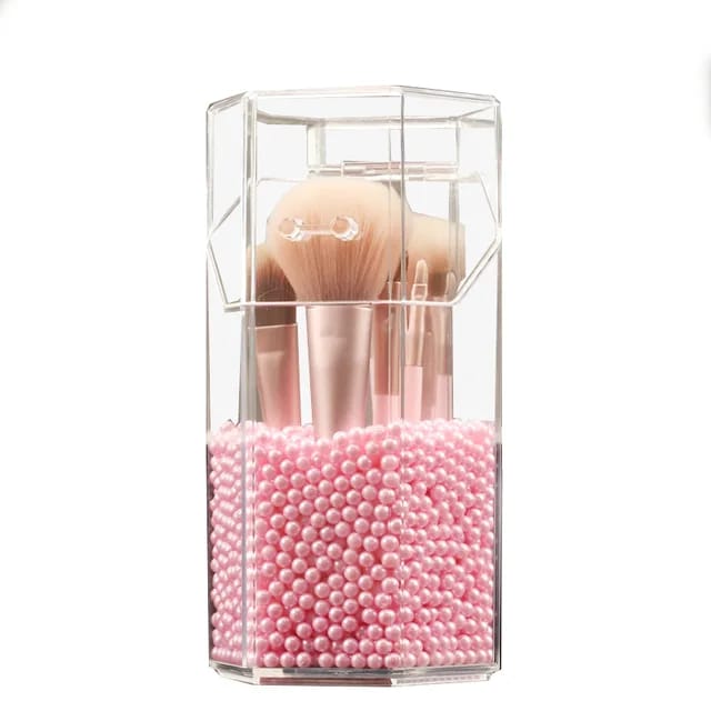 Acrylic Makeup Brush Holder Storage Box Without Pearls