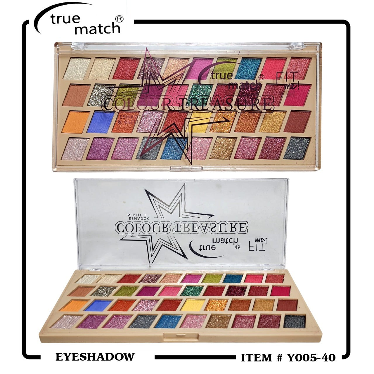 True Match Fit Me Colour Treasure 40 Color Eyeshadow Palette