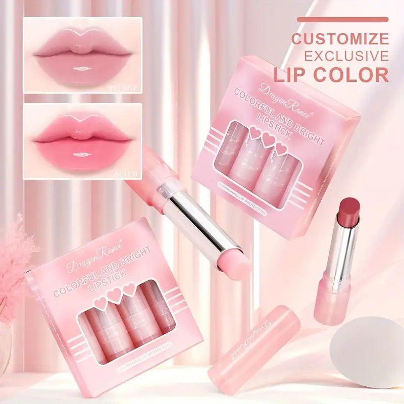 Dragon Ranee Color Changing Lipstick 4pcs Set