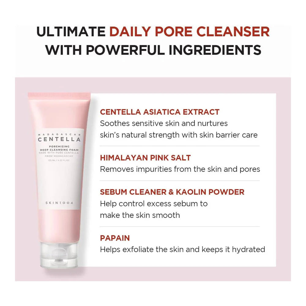 CENTELLA POREMINIMIZING DEEP CLEANSING FOAM 125ML