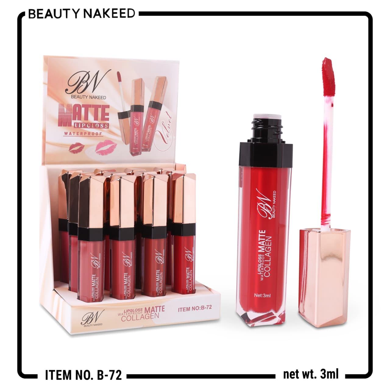 Beauty Naked Matte Lipgloss Pack 0f 12
