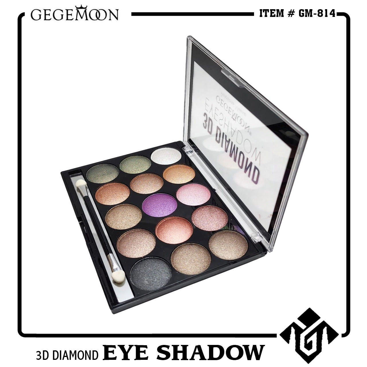 Gegemoon 3D Diamond 15 Color Eyeshadow Palette