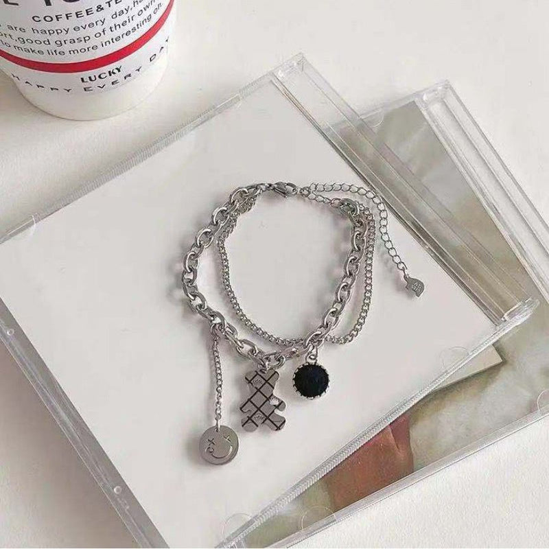 Fashion Jewellery Bear Bracelet 2 Layer