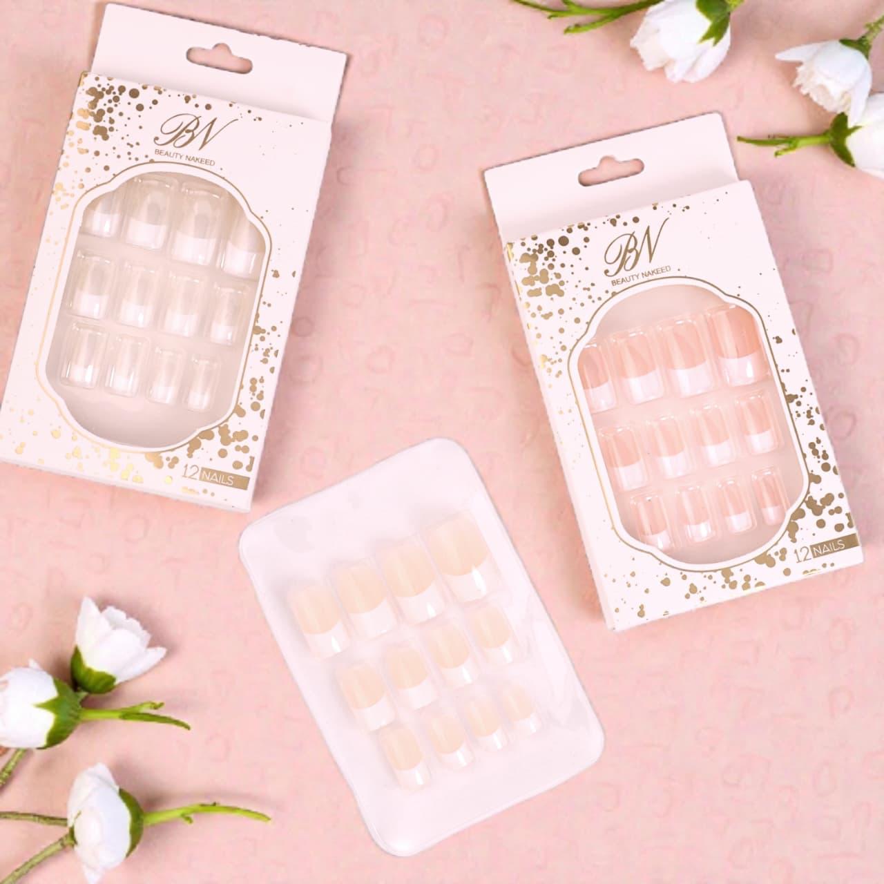 BN French Style Artificial Nail Pack of 3