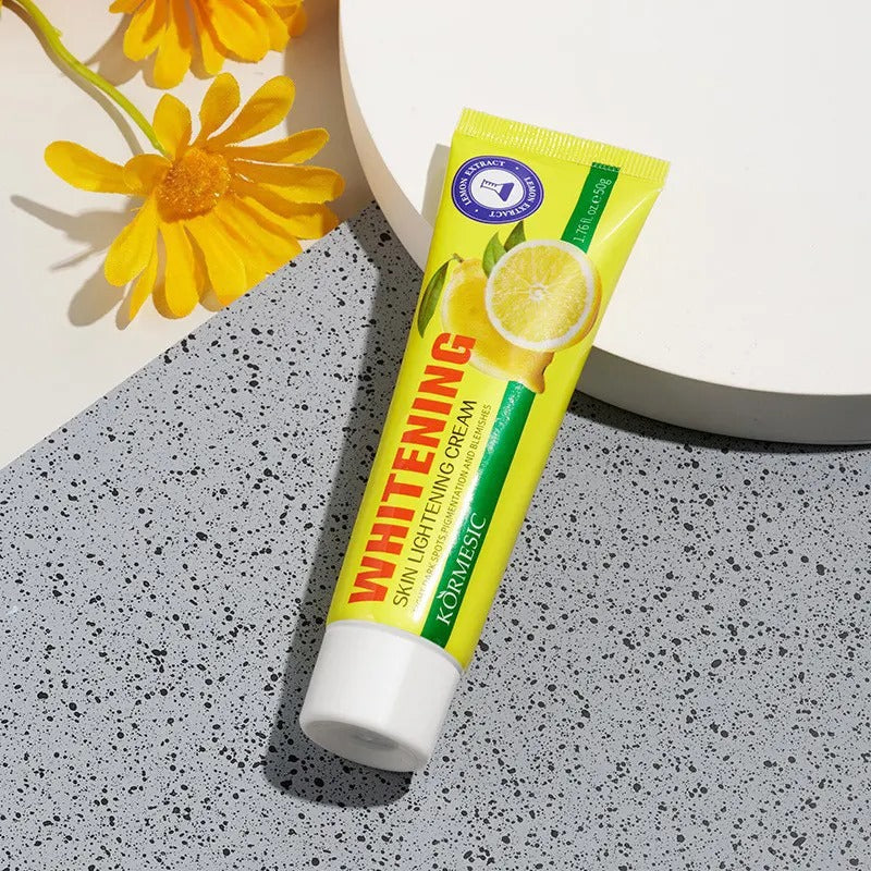 KORMESIC Lemon Beauty Whitening Skin Lightening Vitamin E Cream For Dark Spots Anti-Wrinkle Face Cream