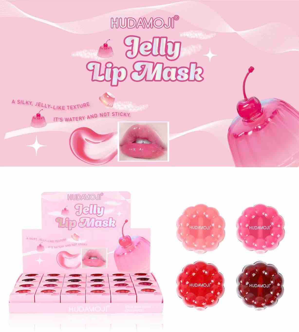 Hudamoji Jelly Lip Mask 4pcs Set