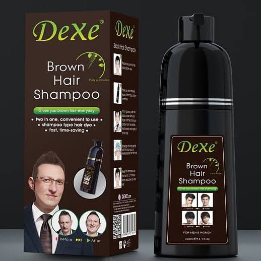 Dexe Brown Hair Shampoo Dark Brown 400ml