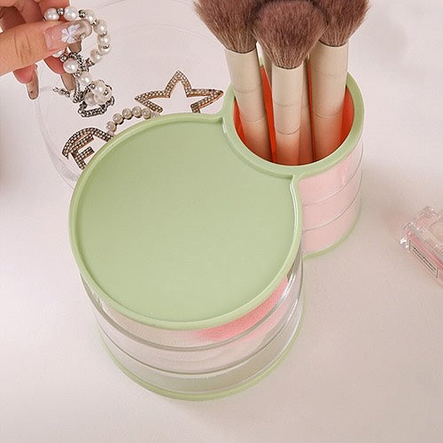 3 Layer Jewelry Cosmetic Make Up Brush Holder Organizer