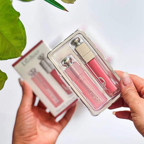 2in1 Lip Balm And Lip Gloss Travel Size Lip Set