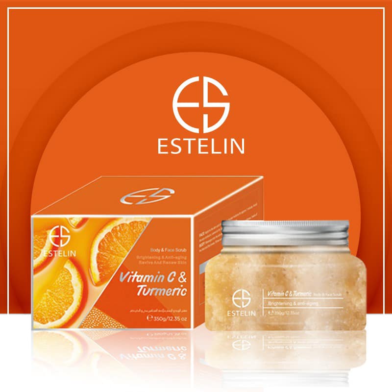 Estelin Vitamin C and Turmeric Face & Body Scrub