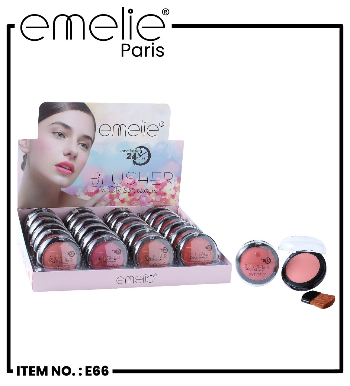 Emelie Favor Soft Texture Blusher Favor Soft Pack of 5 Available