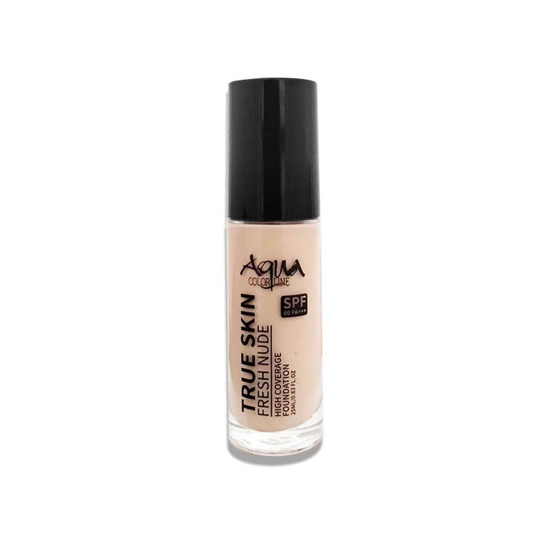 Aqua Color Line True Skin Fresh Nude High Coverage Foundation