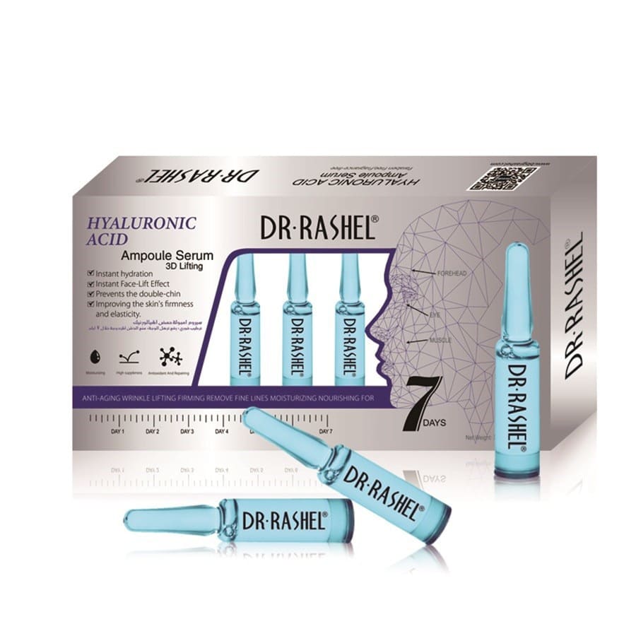 Dr Rashel Skin Care Hyaluronic Acid Ampoule Serum 2ml x 7pcs (7pcs in 1 box)
