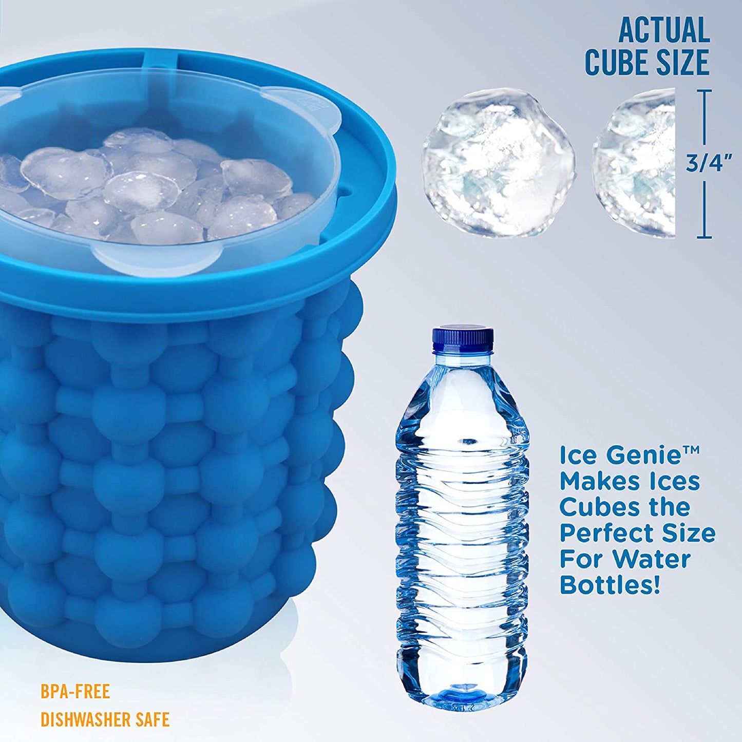 Ice Cube Maker Machine Space Saving Soft Silicone Ice Genie Ice Cube Maker