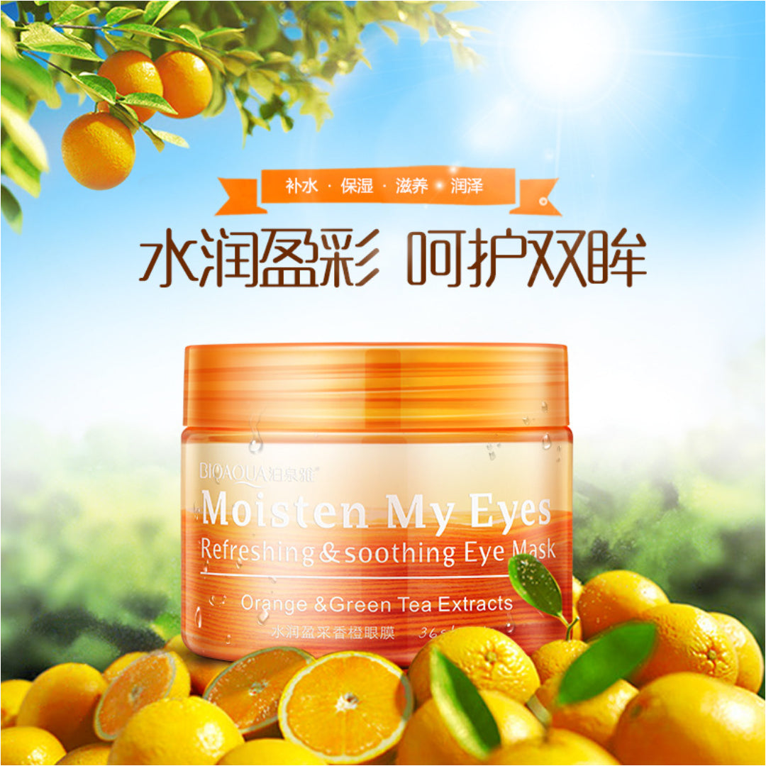 BIOAQUA Vitamin C Orange Moisturizing Eye Mask for Dark Circles 80gm