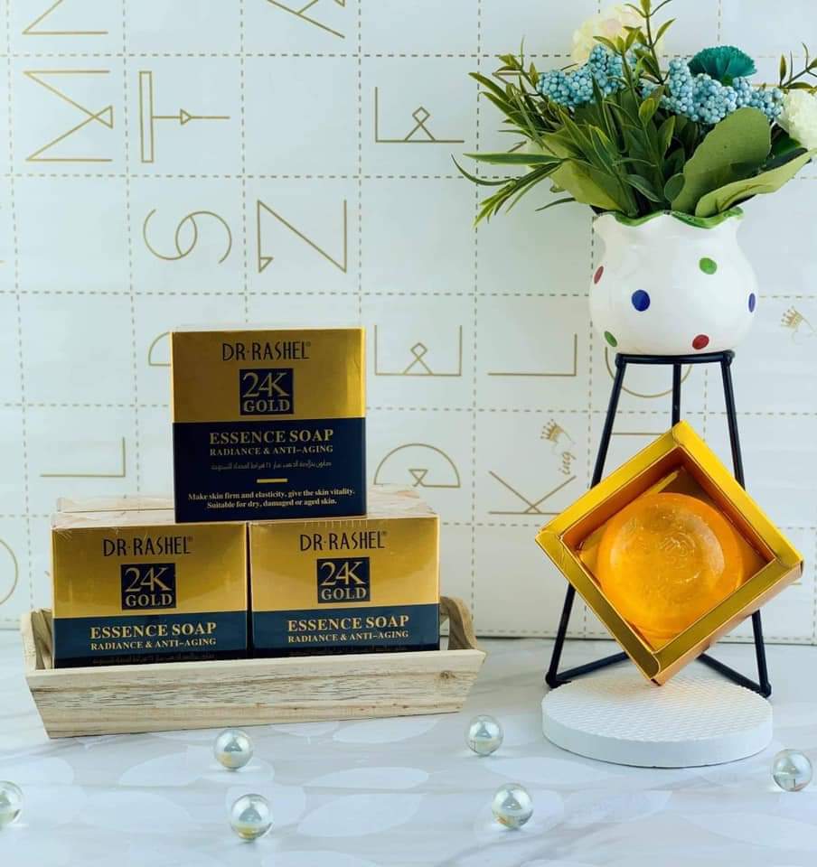 Dr Rashel 24K Gold Radiance & Anti Aging Essence Soap - 100gms