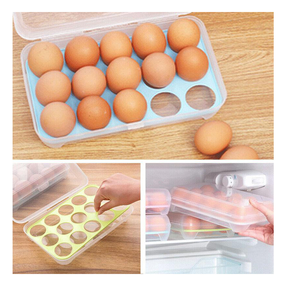 18 Grids Transparent Egg Storage Box