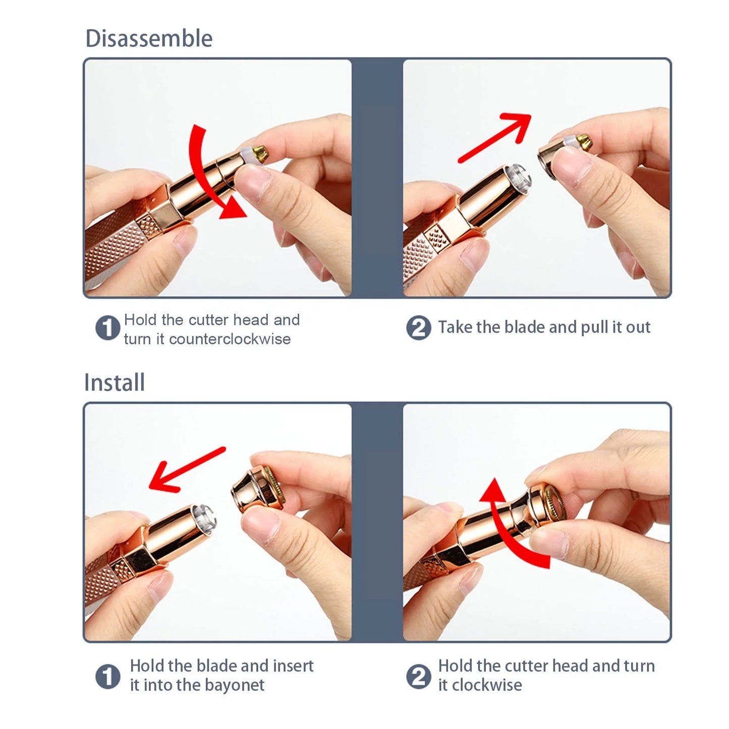 4 IN 1 HAIR REMOVER EYEBROW TRIMMER