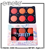 Emelie Hi Sweety 6 Color Blush Palette