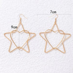 Fashion Jewellery Star And Heart Earring