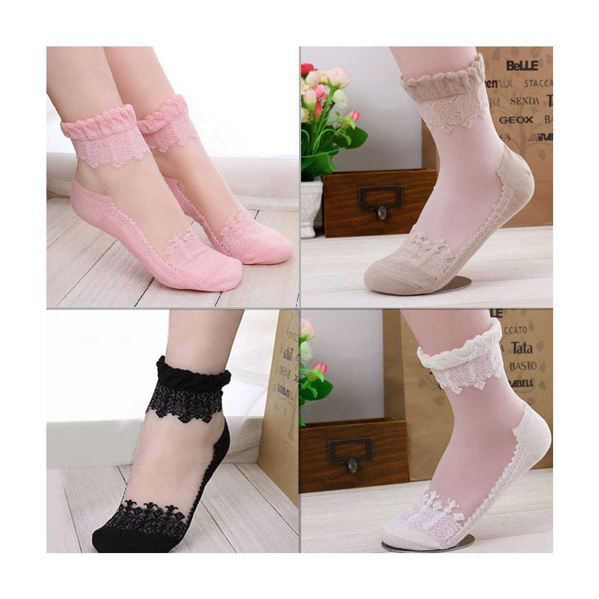 Ladies net socks best sale