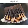 Igoodco 84 Colors Eyeshadow Palette & Zoeva Rose Golden Complete Brushes Set - 15 pcs